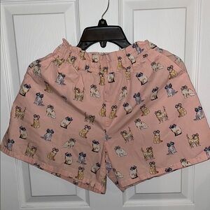 Uniqlo collaboration with Paul & Joe girls pink cat print shorts